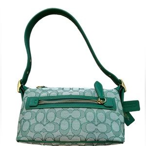 Coach Demi Bag In Signature Jacquard Bass/Green